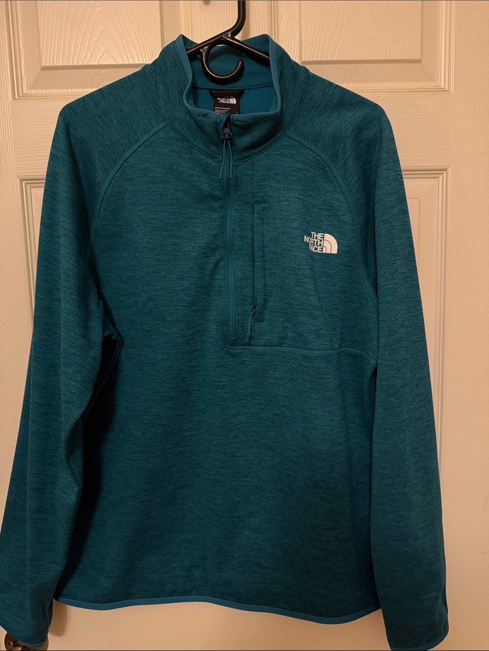 The North Face Men’s Teal Half-Zip Fleece Pullover Large